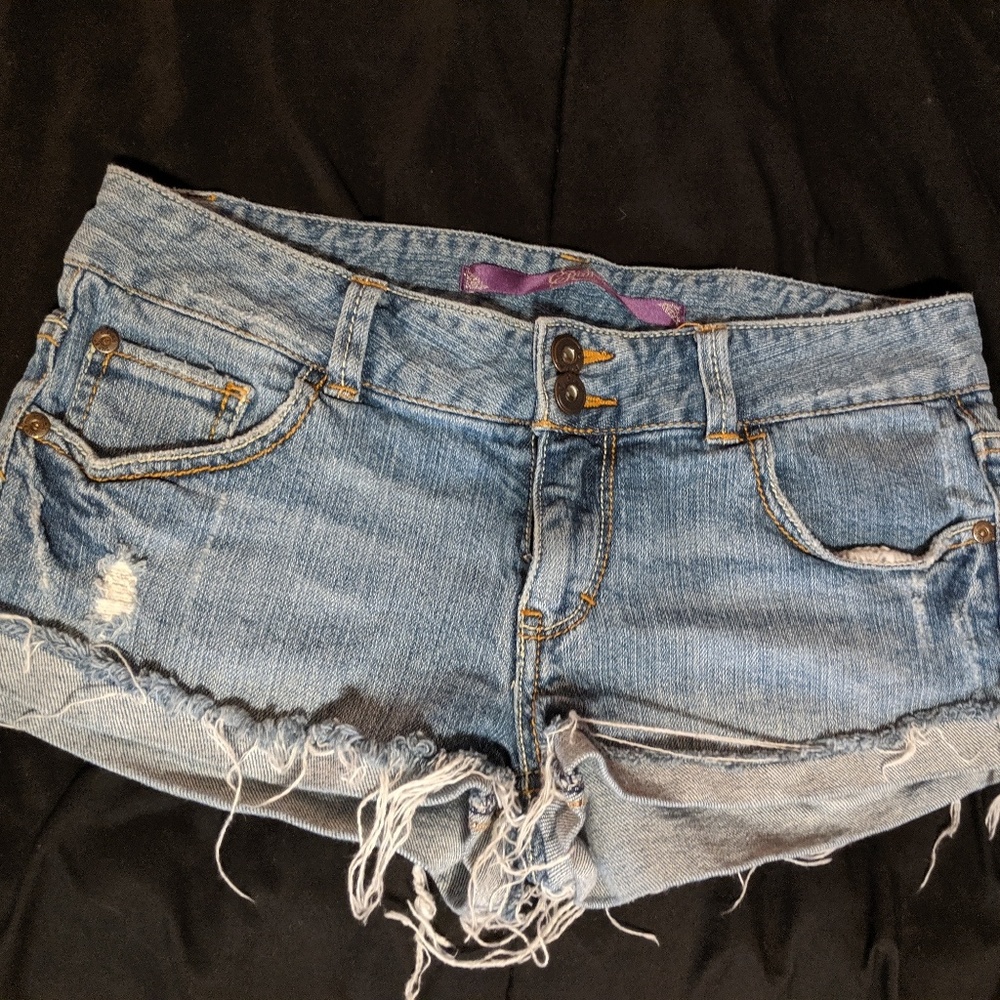 Pink Denim Shorts